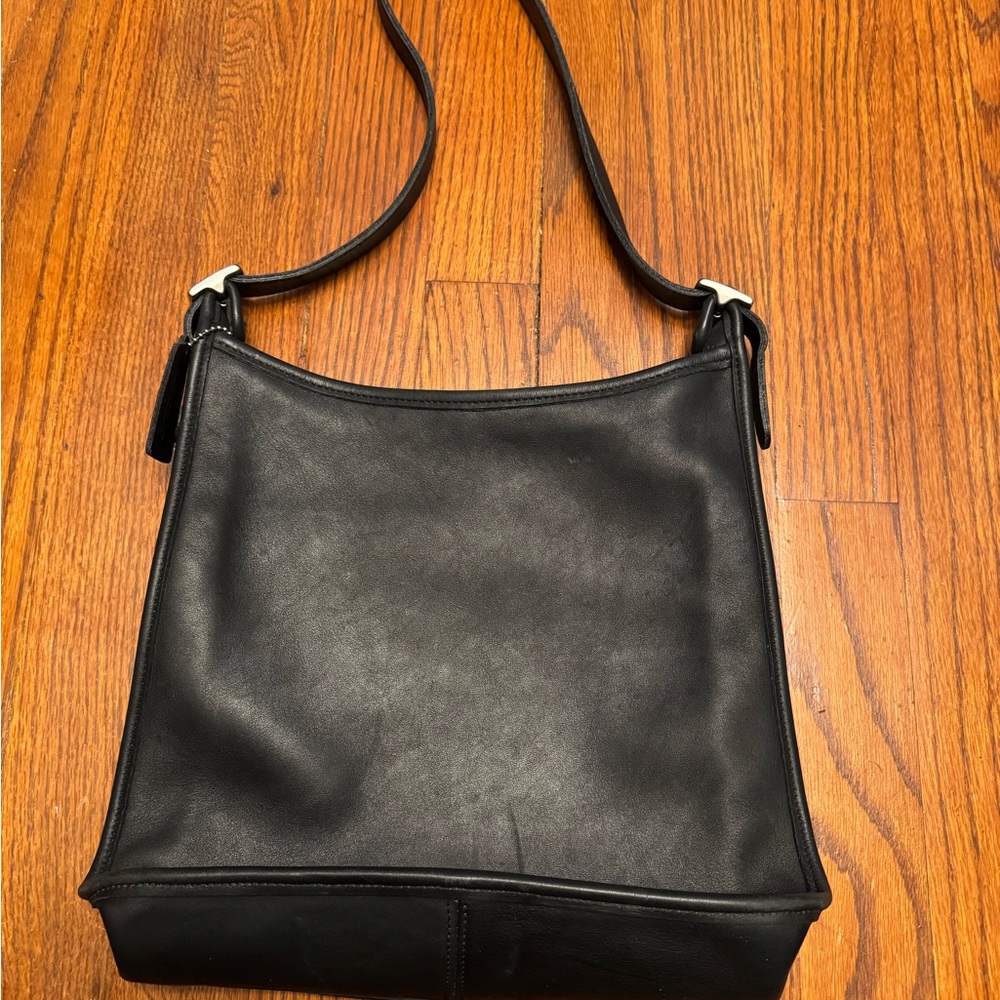 VTG Y2K Coach Legacy Andrea 9073 Black Cowhide Leather Shoulder Bag EUC 90s